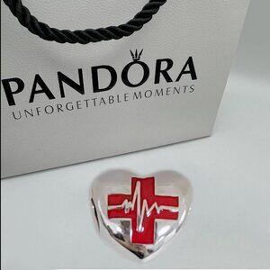 Pandora Nurse Exclusive Charm Bead S925 Sterling Silver with box